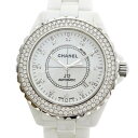 CHANEL【シャネル】H2013 J12 42mm ダイヤベゼル メンズ オートマチック 自動巻  ...