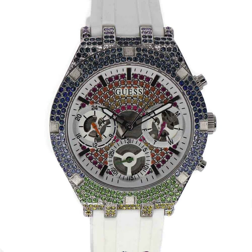 ゲス Guess GW0407L4 クオーツ レディース ホワイト【中古】