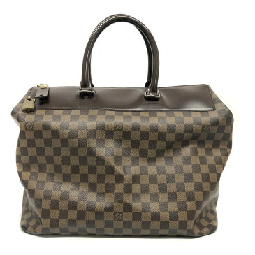 LOUIS VUITTON 【 ルイヴィトン 】 N41165 グリニッジPM イニシャル入り レディース メンズ ブランド バッグ ボストンバッグ ブラウン系 ダミエ・エベヌ 旅行 宿泊 リゾート ファスナー 大容量 収納 【中古】 USED-6 質屋 かんてい局細畑店 h2201542