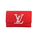 ルイヴィトン Louis Vuitton M82113 ポルトフォイユ・カプシーヌ コンパクト 草間彌生 レッド【中古】