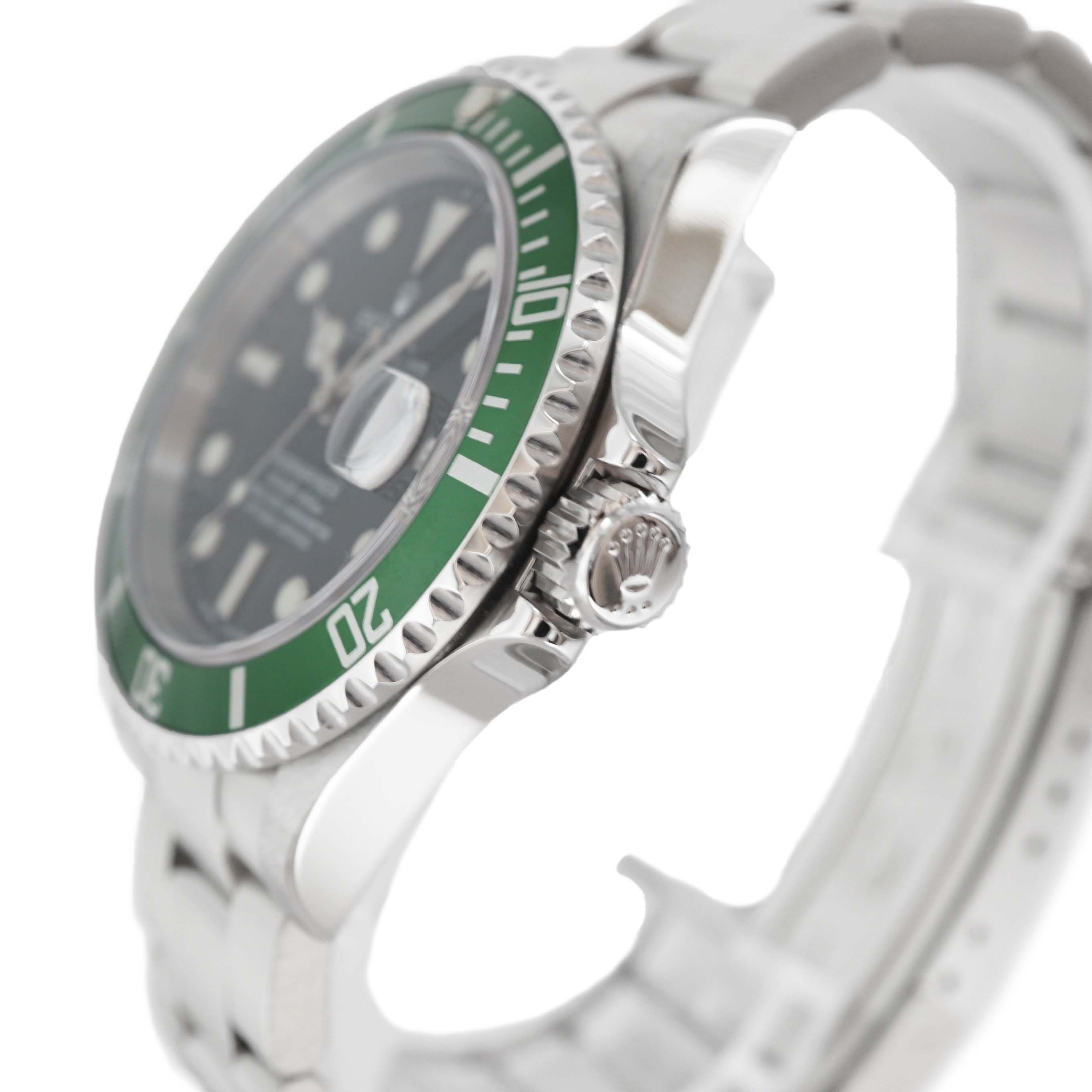 ロレックス Rolex 16610LV サブマリーナーデイト ブラック グリーン グリーンサブ カーミット【中古】