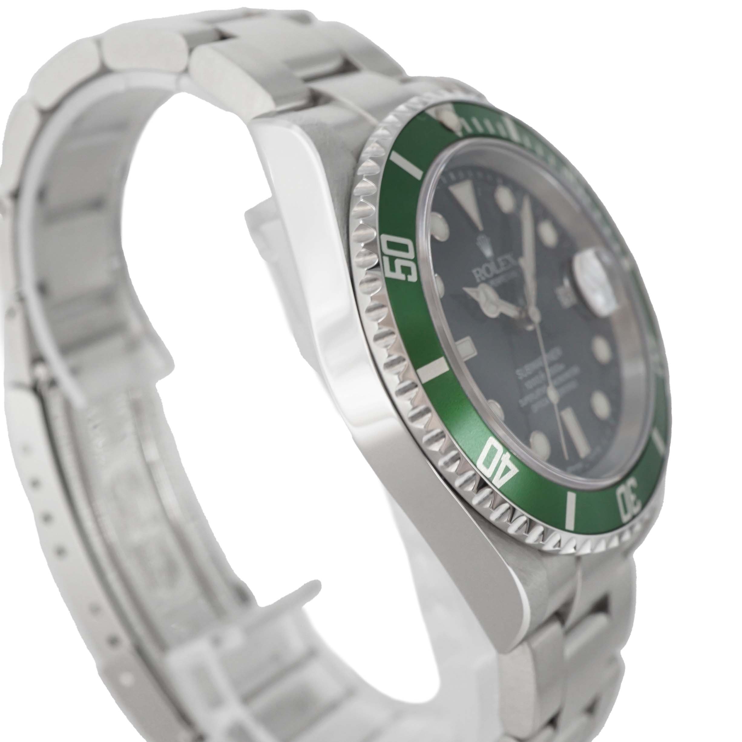 ロレックス Rolex 16610LV サブマリーナーデイト ブラック グリーン グリーンサブ カーミット【中古】