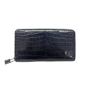 ルイヴィトン Louis Vuitton P01140 ジッピーウォレット クロコダイル ネイビー 【中古】