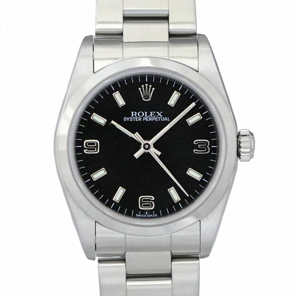 ロレックス Rolex 77080 オイスターパーペチュアル ブラック ボーイズ【中古】