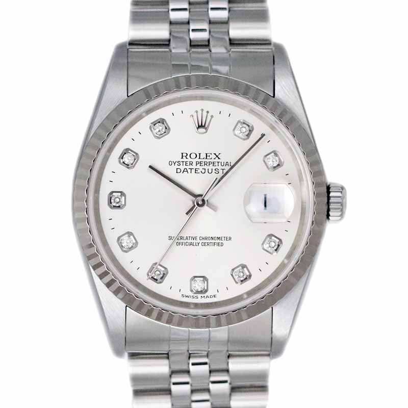 ロレックス 16234G デイトジャスト シルバー 【中古】