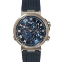 ブレゲ Breguet 5547BB/Y2/9ZU マリーン アラーム ミュージカル ブルー K18WG ホワイトゴールド メンズ 腕時計 【中古】