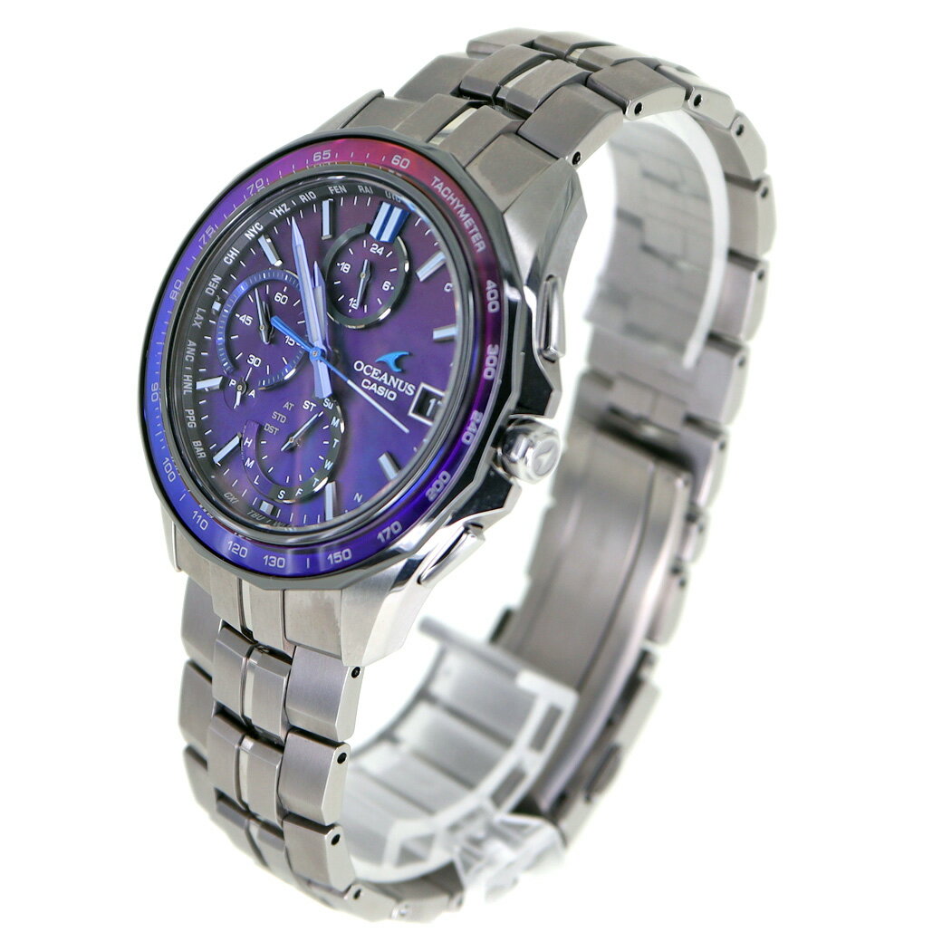 カシオ Casio OCW-S7000C-2AJF オシアナス マンタ メンズ 電波ソーラー 腕時計 グラデーション文字盤【中古】
