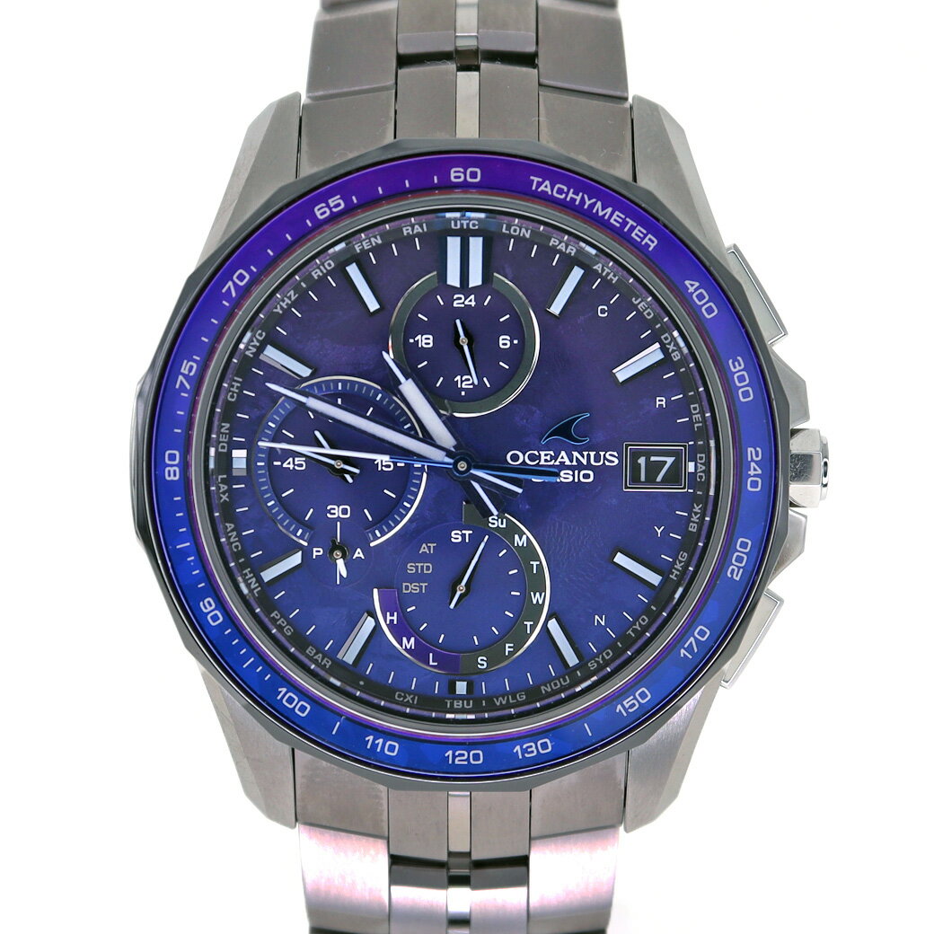 カシオ Casio OCW-S7000C-2AJF オシアナス マンタ メンズ 電波ソーラー 腕時計 グラデーション文字盤【中古】