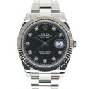 ロレックス Rolex 126334G デイトジャスト41 ブラック 【中古】