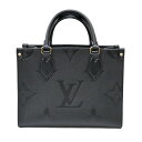 ルイヴィトン Louisvuitton M45653 オンザゴーPM 2WAY アンプラント ブラック 【中古】