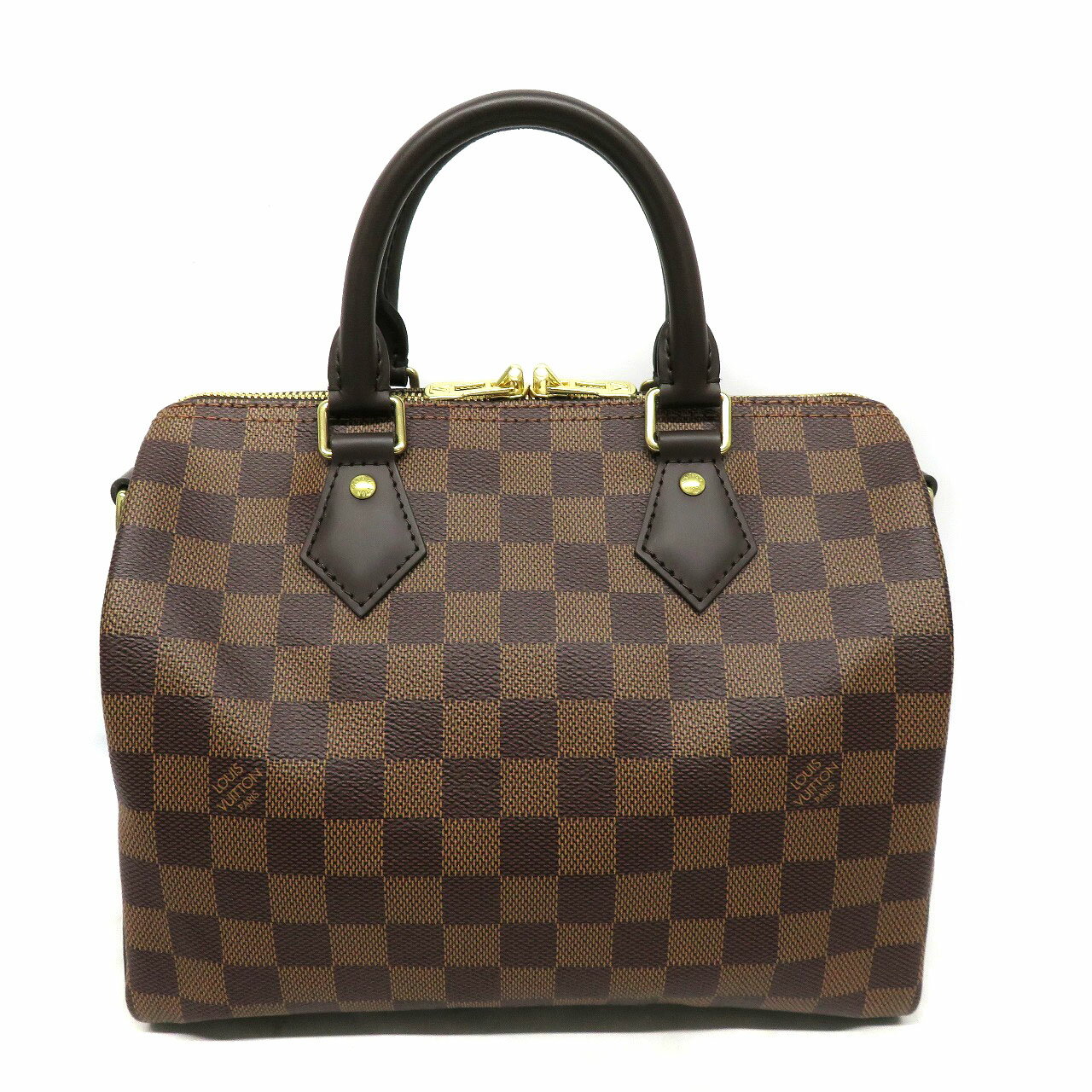 商品情報 管理番号 h24-10 ブランド LOUIS VUITTON【ルイヴィトン】 型番 N41368 商品名 スピーディバンドリエール25 素材 (ライン)ダミエ エベヌ 仕様 ファスナーポケット×1 シリアル RFID サイズ 約W25cm×H19cm×D15cm 付属品 布袋、ショルダーストラップ、カギ、パドロック 商品説明 ルイヴィトンのピーディバンドリエール25のご紹介です。 &nbsp; ルイヴィトンの定番人気の「スピーディ」にショルダーが付いた2WAYバッグです ダミエラインのエレガントな雰囲気が普段使いもパーティシーンでもご使用いただけます。 この機会にぜひいかがでしょうか。 商品状態 ・金具キズ ・内側汚れのようなもの ・ショルダー一部スレ、シワ、汚れ ・嫌なニオイなし 特上品の為、大変綺麗な状態です。 ランク USED-10 特記事項 - 注意事項 ※即日発送は【正午（昼の12時）】迄にご注文頂いた【代引き】のご注文のみが対象となります。 その他のお支払い方法をご選択頂いた場合は、お支払いの確認が取れ次第の発送となります。 ※デジタルカメラにて撮影のため実際の商品の色・質感等が若干異なる場合があります。 ※中古商品の為、商品の状態は写真でもご確認下さい。 ※写真には目立つ箇所、また一番状態の悪い箇所を優先的に掲載しております。 ※店頭でも販売中の為多少の小傷等はご了承下さい。 ※店頭でも同時販売中の為、売り切れの際はご容赦下さい。 こちらの商品に関する問合先 質屋かんてい局 細畑店TEL:058-248-1020営業時間：10:00～19:00 &nbsp; 商品の状態について NEW 新品 未使用品 未使用品 USED【10】 極めて未使用品に近い超美品　 USED【9】 メンテナンス済みの商品やほとんど使用された形跡が見られない美品 USED【8】 使用感が少ないキレイな美品 USED【7】 使用感はあるが、程度のよい良品 USED【6】 使用感があり、キズや汚れがあるが、使用上問題のない中古品 USED【5】 キズや汚れ、劣化が目立つが使用上問題のない中古品 USED【4】 使用上問題のある恐れのある難あり品 USED【3】 使用上問題のあるジャンク品 ※程度の目安はあくまでも当店の基準となります。 ※他店様とは同一の基準ではございませんのでご理解ください。