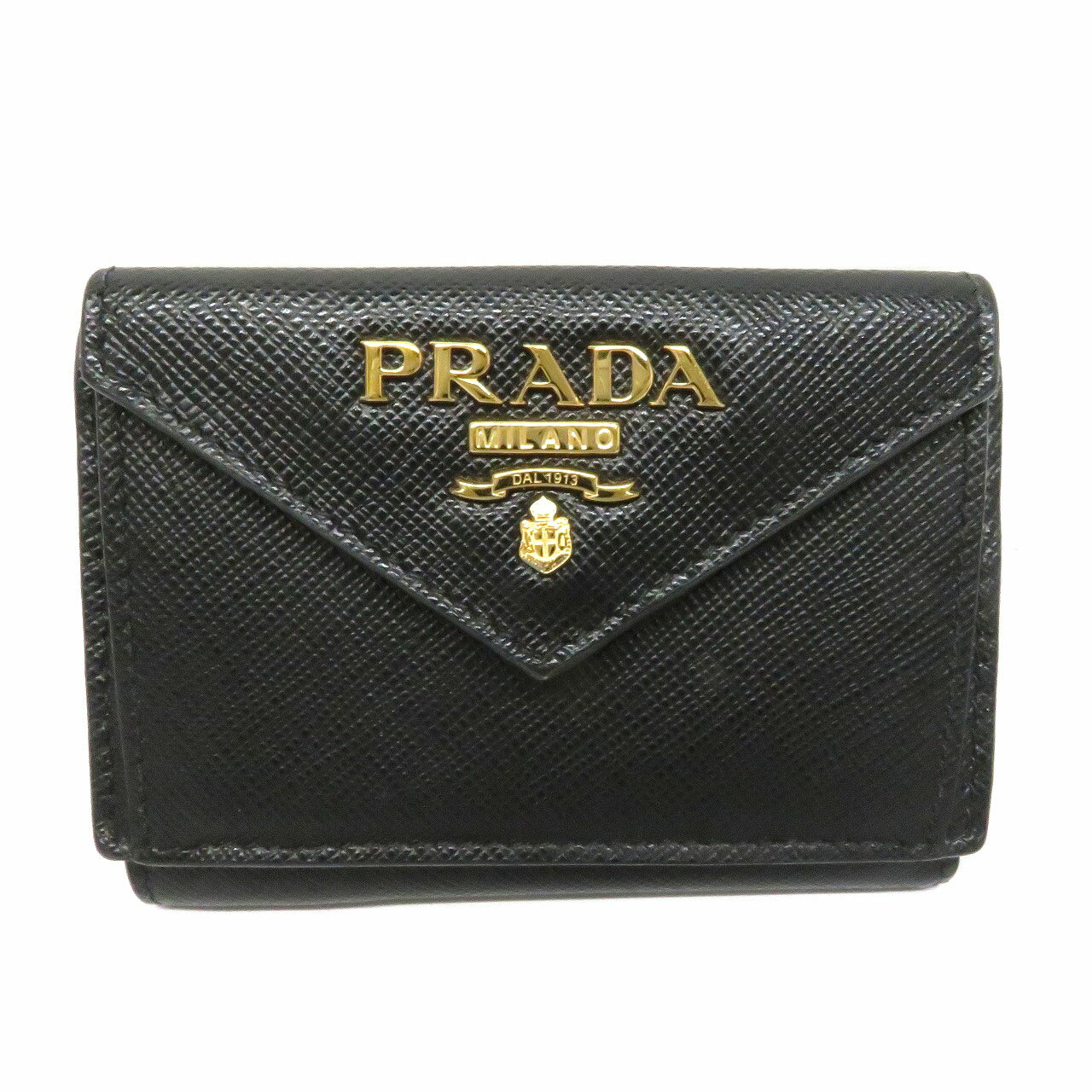 プラダ Prada 1MH021 3つ折り財布 レザー 【中古】