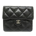 シャネル Chanel AP0231 クラシックスモールフラップウォレット キャビアスキン 【中古】