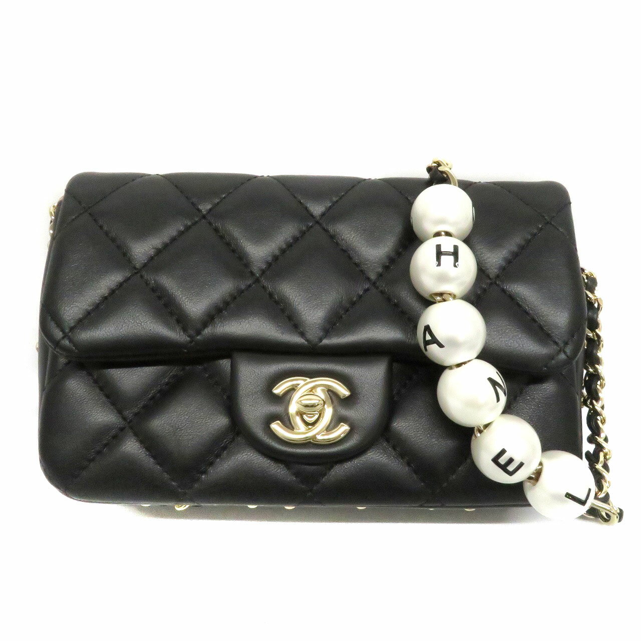 シャネル Chanel AS1436 スモールフラップバッグ ラムスキン 【中古】