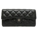 シャネル Chanel AP0241 クラシックロングフラップウォレット ラムスキン 【中古】