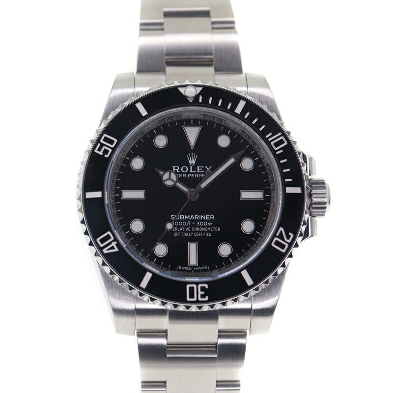 ロレックス Rolex 114060 サブマリーナーノンデイト ブラック【中古】