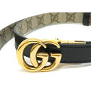 グッチ Gucci 659418 ベルト GGシグネチャー レザー【中古】