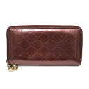 グッチ Gucci 308005 ラウンドファスナー財布 パープル系【中古】(4)