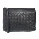 ボッテガヴェネタ Bottega veneta 651852 クラッチバッグ ブラック【中古】