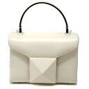 ヴァレンティノ Valentino 1W0B0L13MSN ワンスタッドミニトップハンドルバッグ ホワイト 【中古】