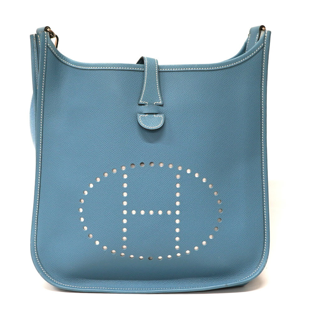 エルメス Hermes エブリンPM ショルダーバッグ ブルージーン 【中古】