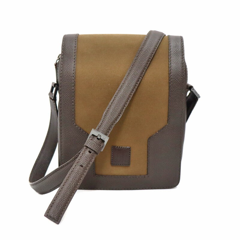 ダンヒル dunhillショルダーバッグ ブラウン メンズ レザー キャンバス【中古】のサムネイル
