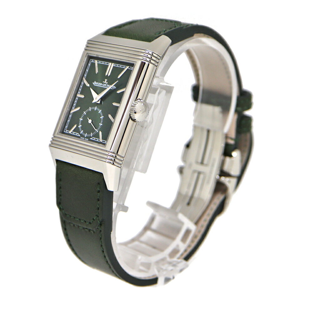ジャガールクルト Jaeger-LeCoultre Q397843J レベルソ トリビュート スモールセコンド 手巻き グリーン メンズ 腕時計 【中古】
