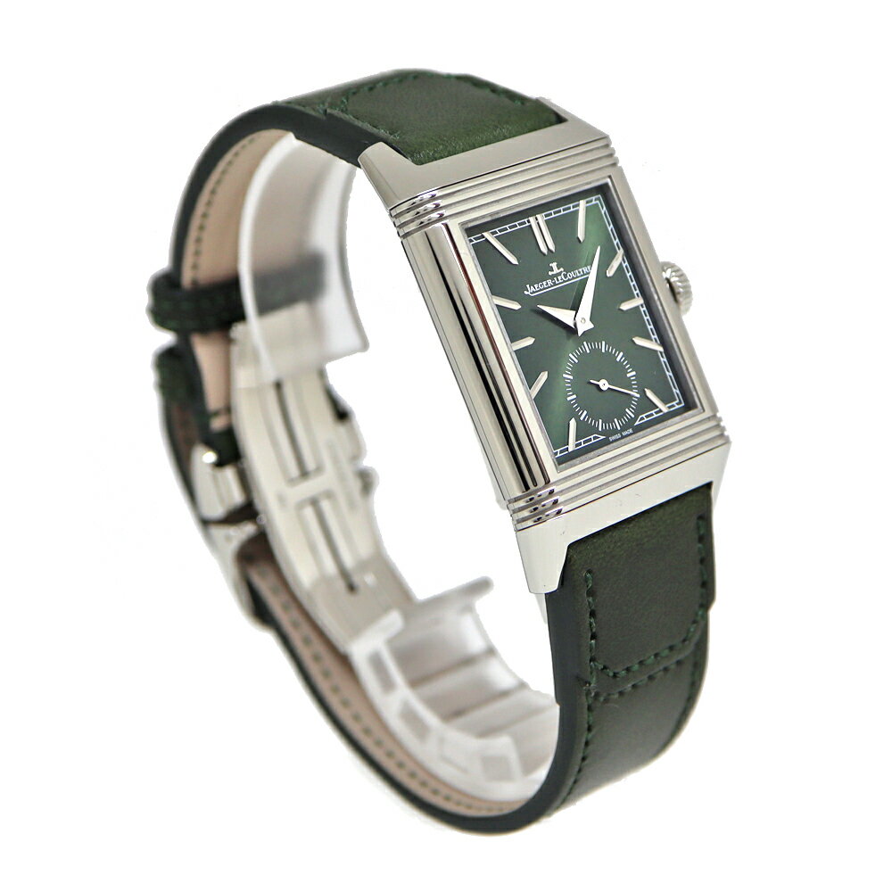 ジャガールクルト Jaeger-LeCoultre Q397843J レベルソ トリビュート スモールセコンド 手巻き グリーン メンズ 腕時計 【中古】