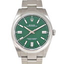 ロレックス Rolex 124300 オイスターパーペチュアル41 メンズ 自動巻き 腕時計 グリーン ランダム番【中古】