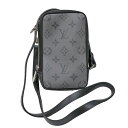 ルイヴィトン Louisvuitton M69534 ダブルフォン・ポーチ ショルダーバッグ モノグラム・エクリプス【中古】