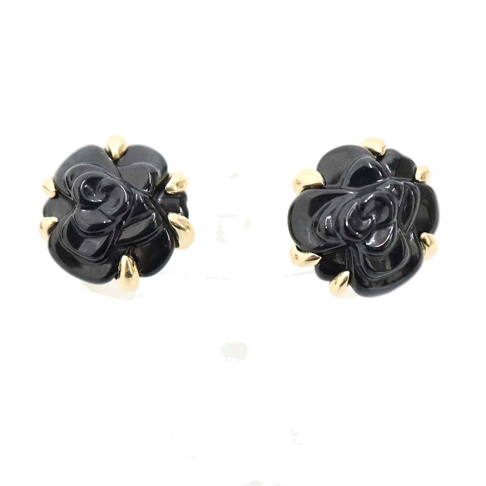 即発/ギフトに! CHANEL CCロゴカメリアピアス ブラック&ゴールド 楽天市場】シャネル カメリア(ピアス|レディースジュエリー