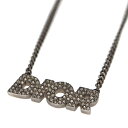 クリスチャンディオール Christian dior N1508HOMST ロゴネックレス SV925 カラーストーン シルバー 57cm ロゴ カラーストーン ネックレス レディース【中古】