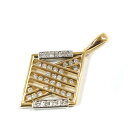 K18 Pt900 18金 プラチナ ペンダントトップ ダイヤモンド0.50ct【中古】(4)