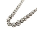 K18WG ホワイトゴールド D3.00ct ダイヤモンド テニスネックレス 【中古】(4)