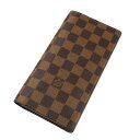 ルイヴィトン Louis vuitton M60017 ポルトフォイユ・ブラザ 二つ折り長財布 ダミエ 【中古】