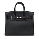エルメス Hermes バーキン25 トゴ ブラック【中古】(4)