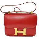 エルメス Hermes コンスタンス 23 ボックスカーフ ルージュヴィフ ショルダーバッグ レディース【中古】