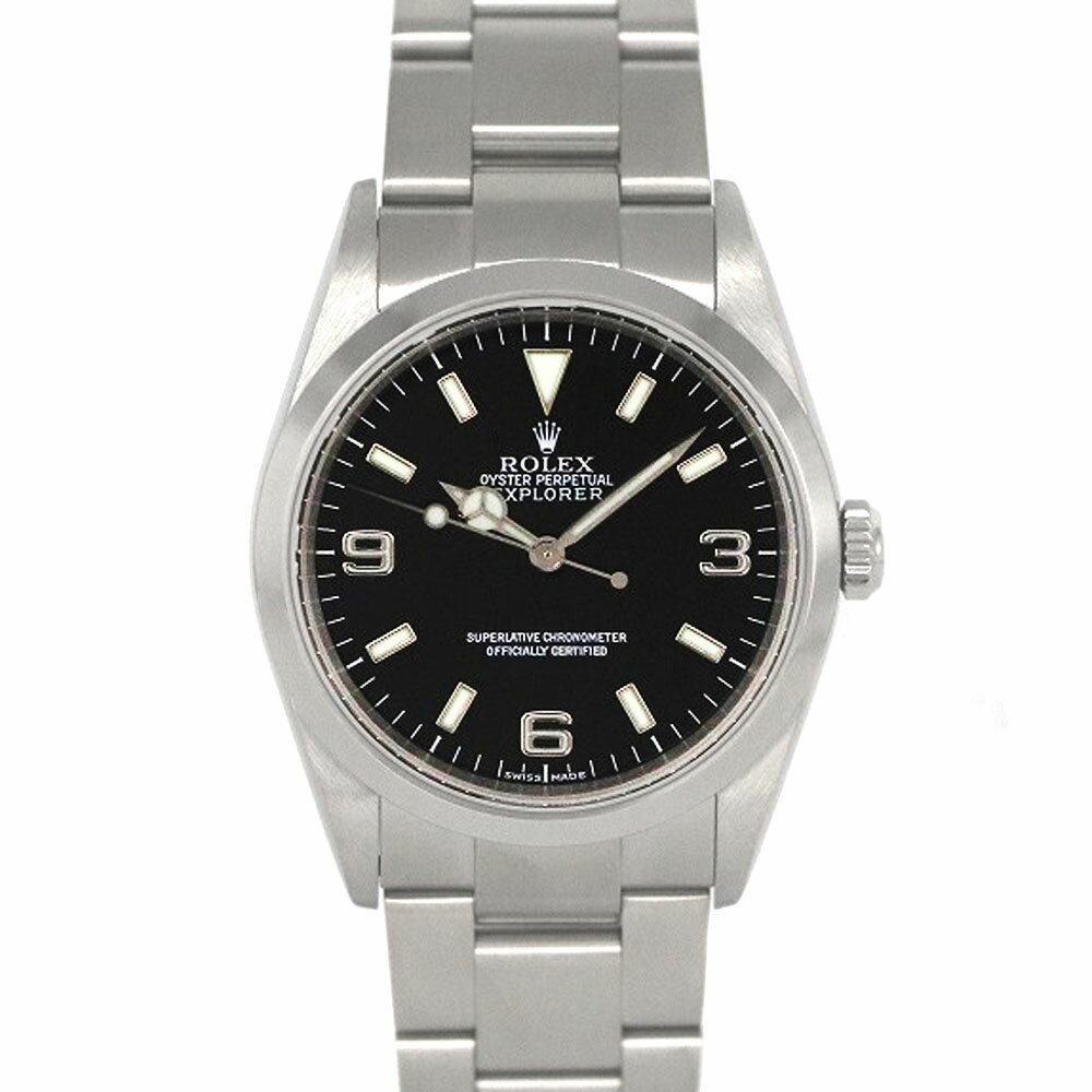 ロレックス Rolex 114270 エクスプローラー1 ブラック K番 自動巻き メンズ 腕時計...