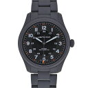 ハミルトン Hamilton H70215130 カーキ フィールド チタニウム オート 38mm メンズ 腕時計 ブラックPVD 【中古】
