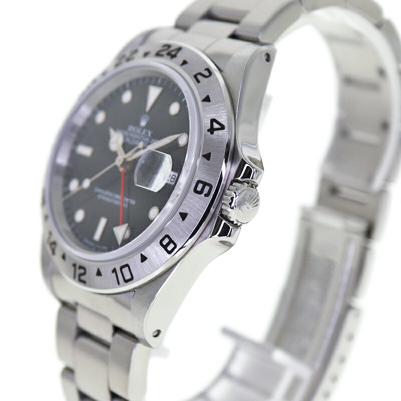 ロレックス Rolex 16570 エクスプローラー2 ブラック E番 ヴィンテージ オールトリチウム シングルバックル 腕時計 メンズ 自動巻【中古】