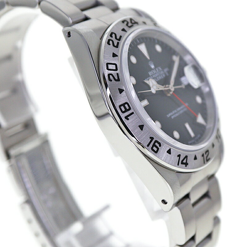 ロレックス Rolex 16570 エクスプローラー2 ブラック E番 ヴィンテージ オールトリチウム シングルバックル 腕時計 メンズ 自動巻【中古】