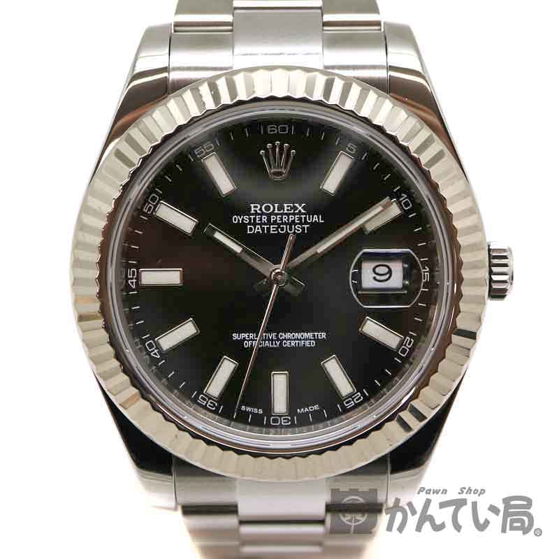 ROLEX【ロレックス】 116334G デイトジャスト2 ステンレススチール K18WG 18金  ...