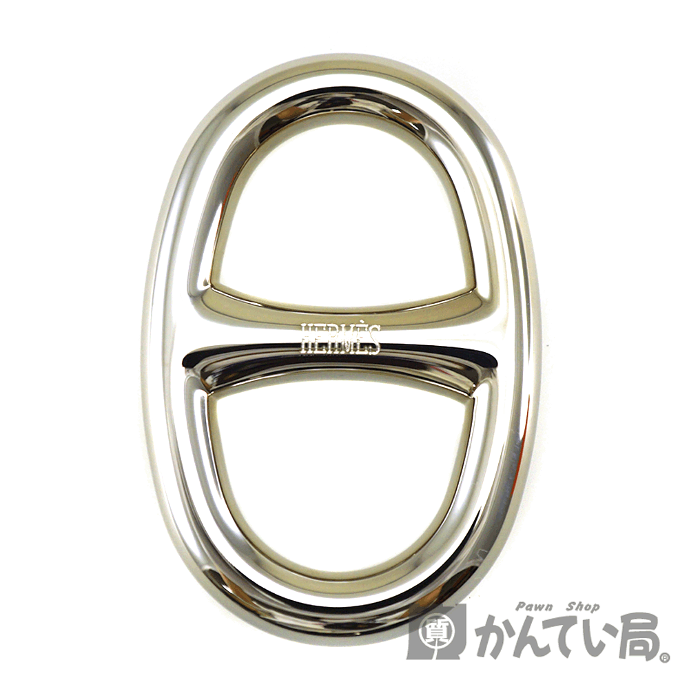 HERMES【エルメス】 シェーヌダンクル スカーフリング 小物 ブランド H ロゴ シルバー USED-7 【中古】質屋かんてい局春日井店 k2003106のサムネイル