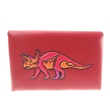 COACH【コーチ】カードケース レザー レッド系 ブランド ファッション レディース メンズ 小物 恐竜【中古】USED-A【8】k2003268 質屋 かんてい局春日井店