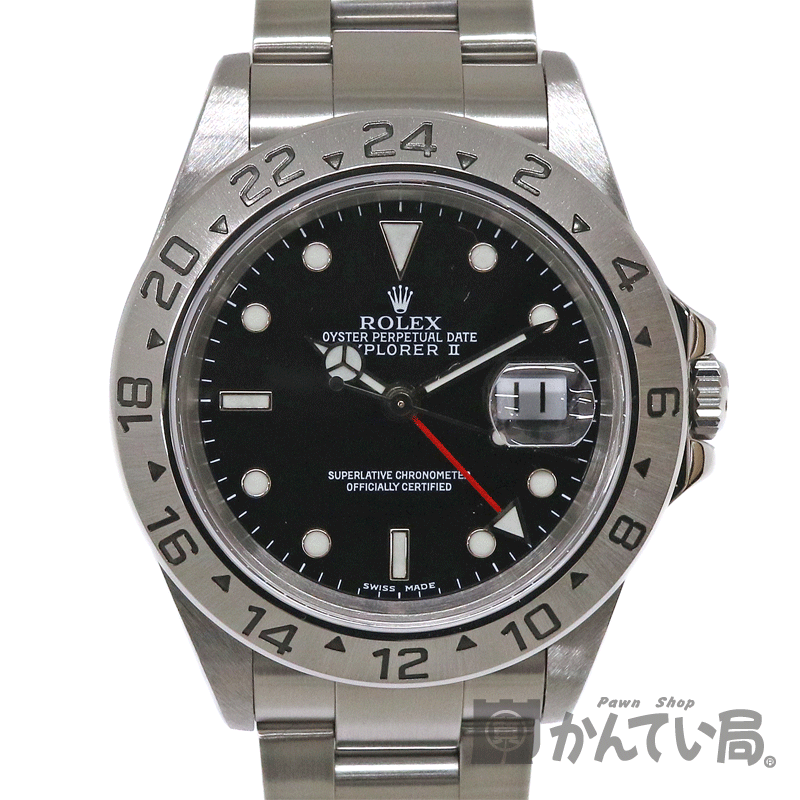 ROLEX【ロレックス】16570 エクスプローラー2 BK(ブラック) Y番 腕時計 メンズ USED-SA【中古】質屋 かんてい局茜部店 a2003459