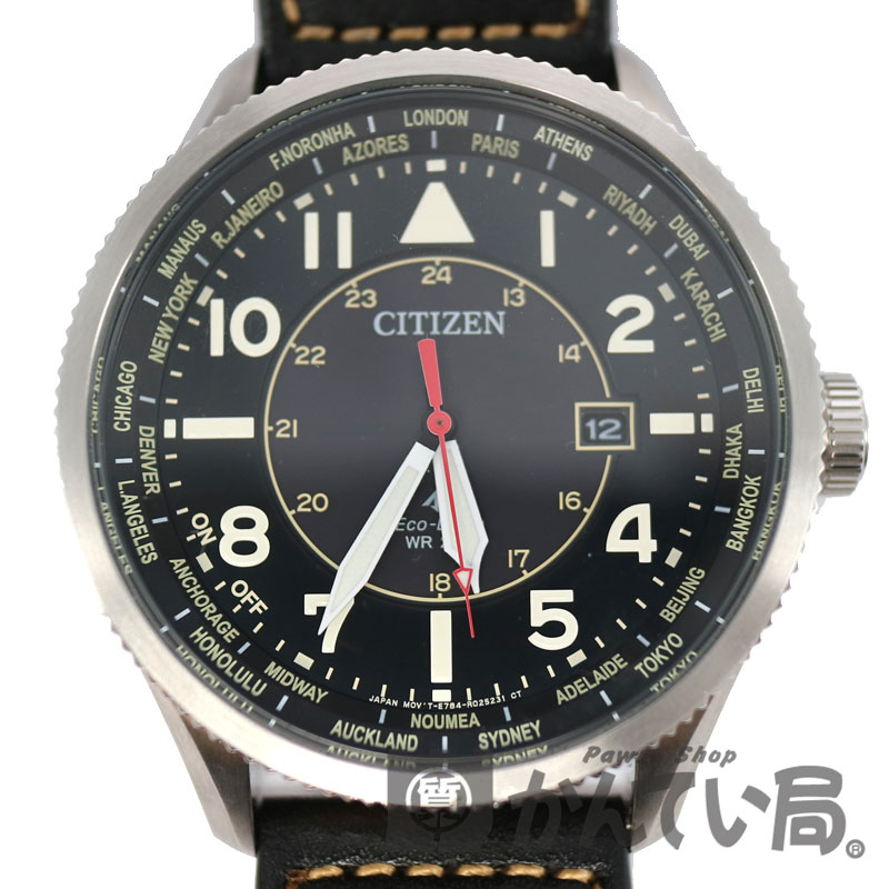 【シチズン】BX1010-02E　エコドライブ　プロマスター　レザーバンド　アナログ　防水　メンズ　腕時計　CITIZEN【中古】USED-7　質屋　かんてい局小牧店　c20-4814