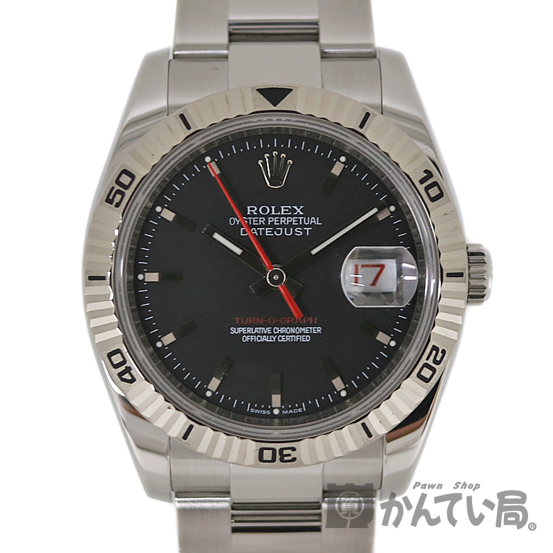 ROLEX【ロレックス】116264 ターノグラフ デイトジャスト オイスター 3列ブレス Z番 腕 ...