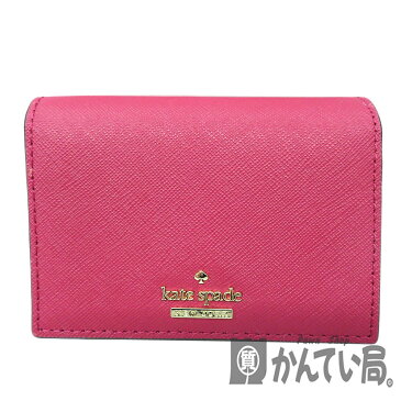 【エントリーでポイント7倍】【ポイントアップ対象店舗】KateSpade【ケイトスペード】PWRU6437B 二つ折り コンパクト財布 ピンク レディース パスケース【中古】USED-6 質屋 かんてい局細畑店 h2001294