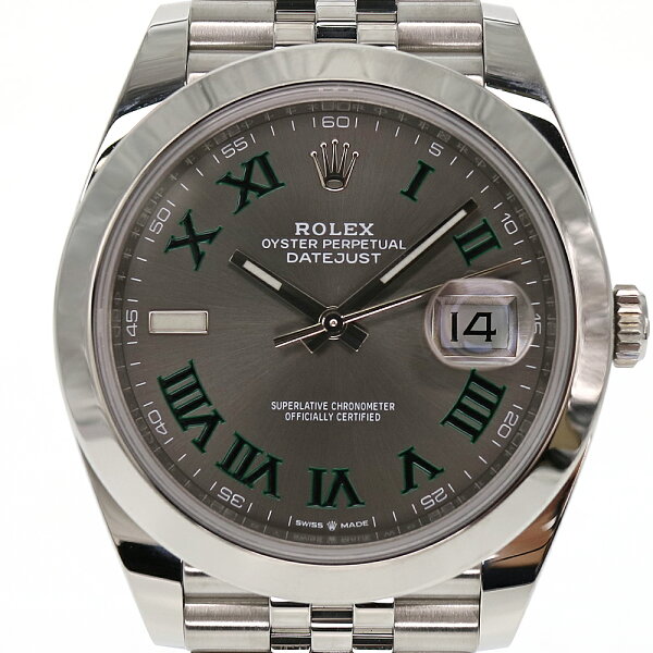 ROLEX ロレックス デイトジャスト41126300腕時計メンズ自動巻きステンレスランダム番2020年12月購入新ギャラグリー