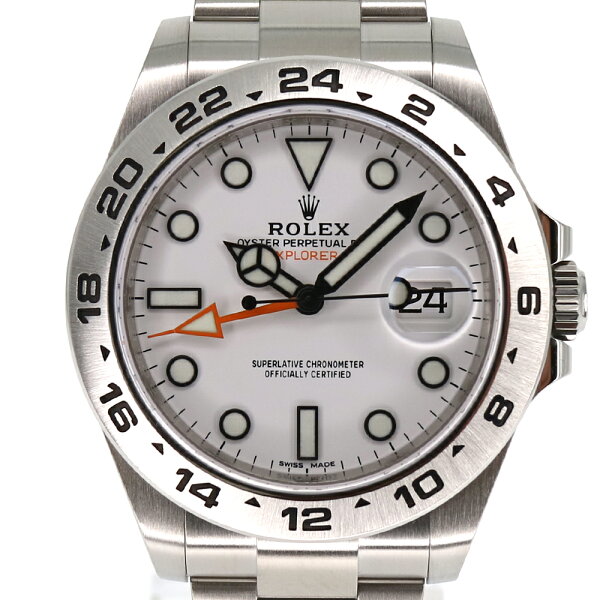 ROLEX ロレックス 216570エクスプローラー22021年3月購入ランダム番新ギャラ鏡面バックル保証書WH(ホワイト)SS